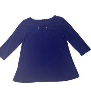 Initiatives Blouse With Gem Lace Front